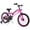 Pink, variant on Costway 18" LED Lighted Kids Bike with Adjustable Seat Coaster Brake Training Wheels Blue Patented
