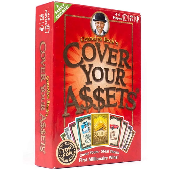 Cover Your Assets – Version Anglaise – Jeu de cartes familial et de rapidité – 7 ans+, by Asmodee / Grandpa Beck's Games