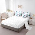 thumbnail image 3 of YST Butterfly Ensemble de Literie à Fleurs Butterfly 7 Pcs, Lit pour Enfants en Sac, Grand Lit, 3 of 5