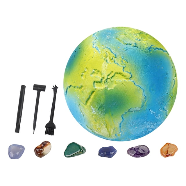 C Solar System Planets Digging Kit For Kids Archaeology Exploration Toy With Earth Gemstone Mining Science Educational Stem Toy For Space Learning And Discovery 262G