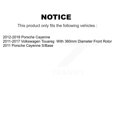 thumbnail image 2 of Positive Plus Front Rear Semi-Metallic Brake Pads Kit for Car Volkswagen Touareg Porsche Cayenne KPF-100465, 2 of 8