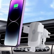 Meitianfacai 360°Rotatable Wireless Car Charger, 15W Fast Charging Auto Clamping Car Charger Phone Mount Phone Holder fit for Phone Car Navigation IOS Android Universal