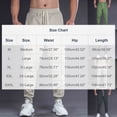 thumbnail image 2 of Ceisia Men Solid Color Loose Casual Pants Elastic Waist Drawstring Sports Gift Work Trousers, 2 of 5