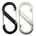 thumbnail image 4 of LJNYFDC Camping Gear Accessory 2Pcs Colored Carabiner Zipper Lock Clips Strong Load bearing Portable Camping Keyring S shaped Carabiners, 4 of 7