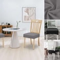 thumbnail image 1 of Popular Picks,Stretch Chair Covers, Elastic Sofa Protector, Universal Chair Slipcovers for Dining, Living Room Chairs, Waterproof, Machine-Washable Covers, | Nylon,Spandex, Beige-321 $BS$3, 1 of 9