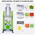 thumbnail image 3 of ONCE FOR ALL Mandoline Food Slicer, Stainless Steel Adjustable Vegetable Slicer Chopper, Multifunctional Onion Potato Garlic Cucumber Cutter for Kitchen, Green, 3 of 7