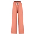 thumbnail image 4 of Pants for Women, Womens Fashionable Striped Printed Drawstring Wide Leg Pants, 4 of 4