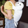 thumbnail image 4 of Xingzhi Mignon Sac à Dos en Forme de Phoque Sac en Peluche Animal Femelle Extérieur Ajustable Doux, 4 of 9