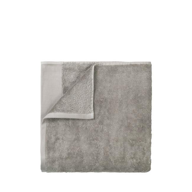Blomus 69126 20 x 39 in. Riva Organic Terry Cloth Hand Towel, Satellite - Extra Large