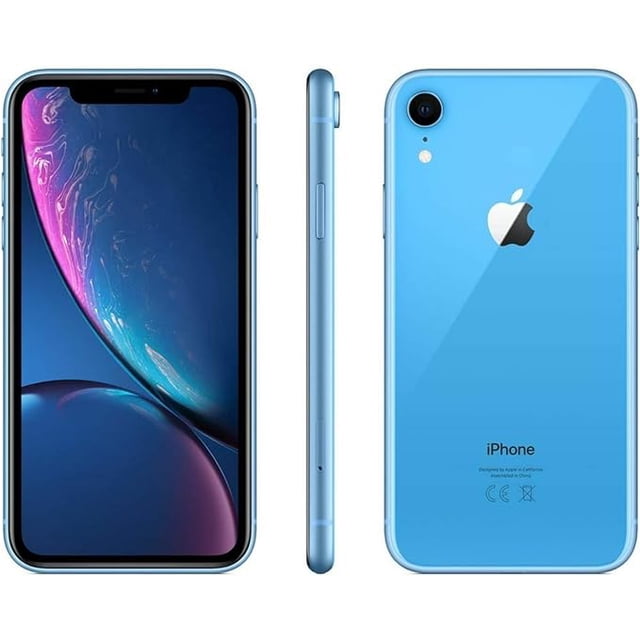 Apple iPhone XR 128 Go Téléphone Intelligent Déverrouillé (Bleu) Certifié Remis à Neuf comme Neuf