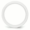 thumbnail image 2 of Ceramic White 6mm Faceted Polished Band Ring 9 Size, 2 of 6