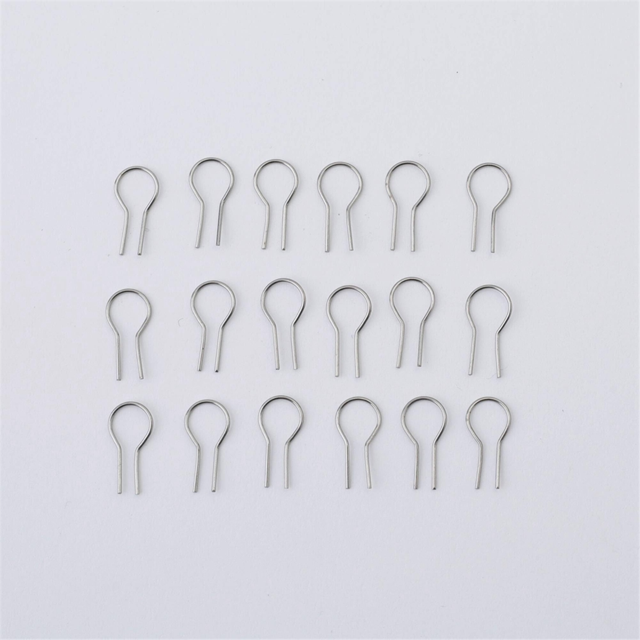 100PCS R-Shaped Hanging Burning Needle for Kiln, Glass Fusing & Ceramic,Make DIY Pendant Ornament Wires (0.55x1.2cm)