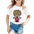 thumbnail image 1 of Hauts d'Été pour Garçons en Bas Âge T-Shirts d'École Respirants Mignons Lettres Graphiques Col Rond Manches Courtes T-Shirts de Printemps pour Garçon 8-9T, 1 of 4