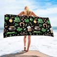 thumbnail image 1 of St. Patricks Day Decor Microfiber Beach Towel Super Lightweight Colorful Bath Towel Sandproof Beach Blanket Multi-Purpose Towel For Travel Swimming Pool 30x60 Inch, 1 of 5