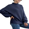 thumbnail image 3 of MesaSe Automne Hiver Femmes Col Roulé Pull à Manches Longues en Vrac Gros Pull en Tricot, 3 of 7