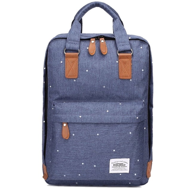 KAUKKO Sac à Dos en Tissu Oxford Élégant Sac à Dos de Voyage Sac de Randonnée Léger Sacoche