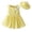 Jaune 1, variante sur Liquidation d'Économies d'Été! Tout-Petits Enfants Bébés Filles Été Mignonne Robe Sans Manches à Carreaux avec Nœud Robe de Princesse + Ensemble Chapeau 6 Mois-6 Ans