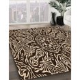 thumbnail image 3 of Ahgly Company Machine Washable Indoor Rectangle Transitional Black Brown Area Rugs, 5' x 8', 3 of 7