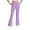 Purple, variant on FAIWAD Girls Flare Leggings Fleece Lined High Waist Bell Bottom Pants Fall Winter Warm Workout Activewear