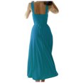thumbnail image 4 of Timegard Robes d'Été pour Femmes à Larges Bretelles, Encolure Carrée, Sans Manches, Couleur Unie, Coupe Ajustée, Décontractée, Confortable, 4 of 6