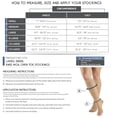 thumbnail image 2 of Truform Sheer Knee High Stockings, Open Toe: 15 - 20 mmHg, Navy, Small, 2 of 7