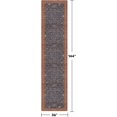 thumbnail image 2 of Washable 12 ft Long Runner for Kitchen Floor - Navy Blue Hallway Runner Rug, Pet Friendly Waterproof Non Slip with Rubber Backing, Stain Resistant Laundry Room Rug (3x12 Navy Blue & Terracotta), 2 of 7