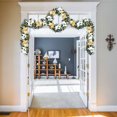 thumbnail image 2 of Easy Treezy 6 Foot Pre Lit Decorated Holiday Christmas Garland  w/White Lights, 2 of 9