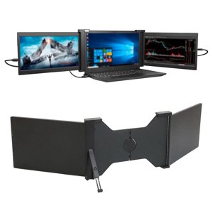 13.3in Écran d'extension de moniteurs informatiques, FHD 1080P IPS Extension d'écran triple ordinateur portable, HDR IPS Affichage Plug et Play, pour 13.3 à 16.5 Ordinateur de carnet de notes de pouce