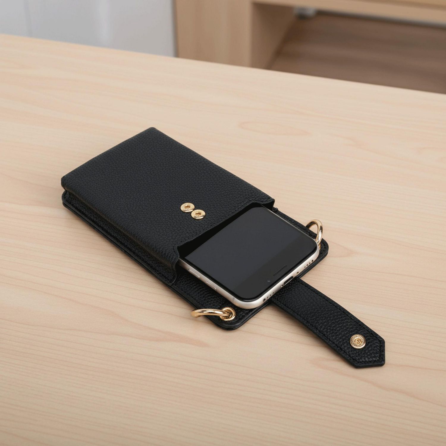 Porte-cartes et téléphone à cordon plat pour femme adulte Time and Tru