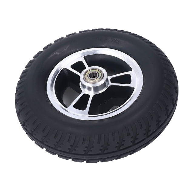 Wheelchair Wheel, Wear Resistant Rust Proof Strong Bearing Capacity PU Wheel Anti Skid Walker Wheel For Cart
