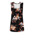 thumbnail image 4 of Hauts à Encolure Carrée pour Femmes Mode Féminine Imprimé Encolure Carrée T-Shirt Confortable Ample Sans Manches Blouse Décontractée Hauts t-Shirts pour Femmes Mode Blouses et Hauts pour Femmes Mode, 4 of 5