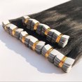 thumbnail image 4 of 45cm Black Straight Wigs Tape in Seamless Hair Extensions Real Human Hair Wig, 4 of 8