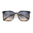thumbnail image 1 of Womens Luxury Designer Inset Lens Metal Arm Horn Rim Plastic Fashion Sunglasses Brown Marble - Black Beige, 1 of 7