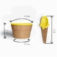 thumbnail image 2 of Ice Cream Bowl & Spoon Set, Reusable Plastic Dessert Cups for Parties, Kids, Stackable Design with Vibrant Colors, BPA-Free & Dishwasher Safe (6.2x9.8cm), 2 of 8