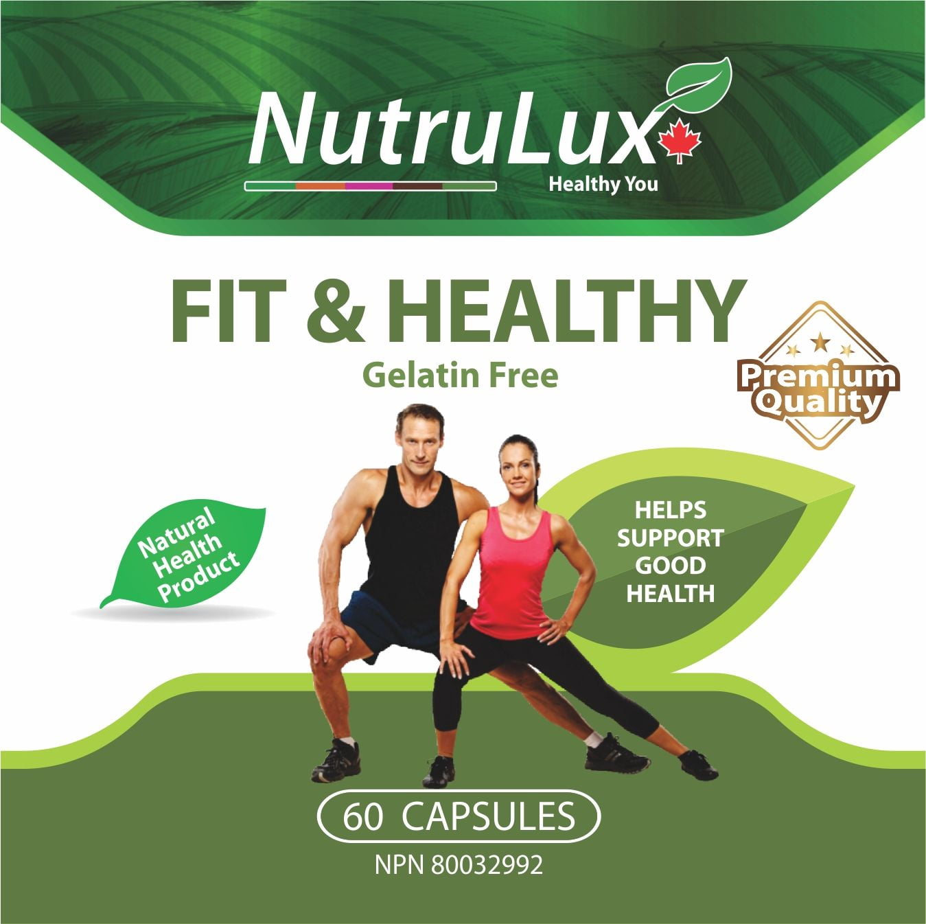 Fit & Healthy ( 10 mg Vitamin B12 ) Halal Gelatin Free Capsules
