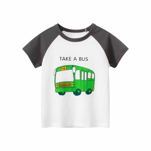 Vêtements d'Été pour Bébé Garçon T-Shirt à Col Rond à Manches Courtes en Coton Mode à Imprimé Anglais Tenue d'Été pour Bébé Garçon Vêtements d'Été pour Bébé Garçon Vêtements d'Été pour Bébé Garçon Bébé Garçon Shower de Bébé