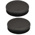 thumbnail image 1 of Unique Bargains 2Pcs Chair Table Leg Plastic Cap Round Tube Insert Fit 63mm Pipe Outer Dia, 1 of 3
