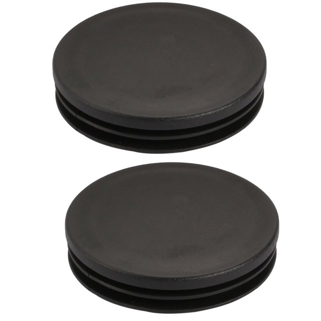 Unique Bargains 2Pcs Chair Table Leg Plastic Cap Round Tube Insert Fit 63mm Pipe Outer Dia