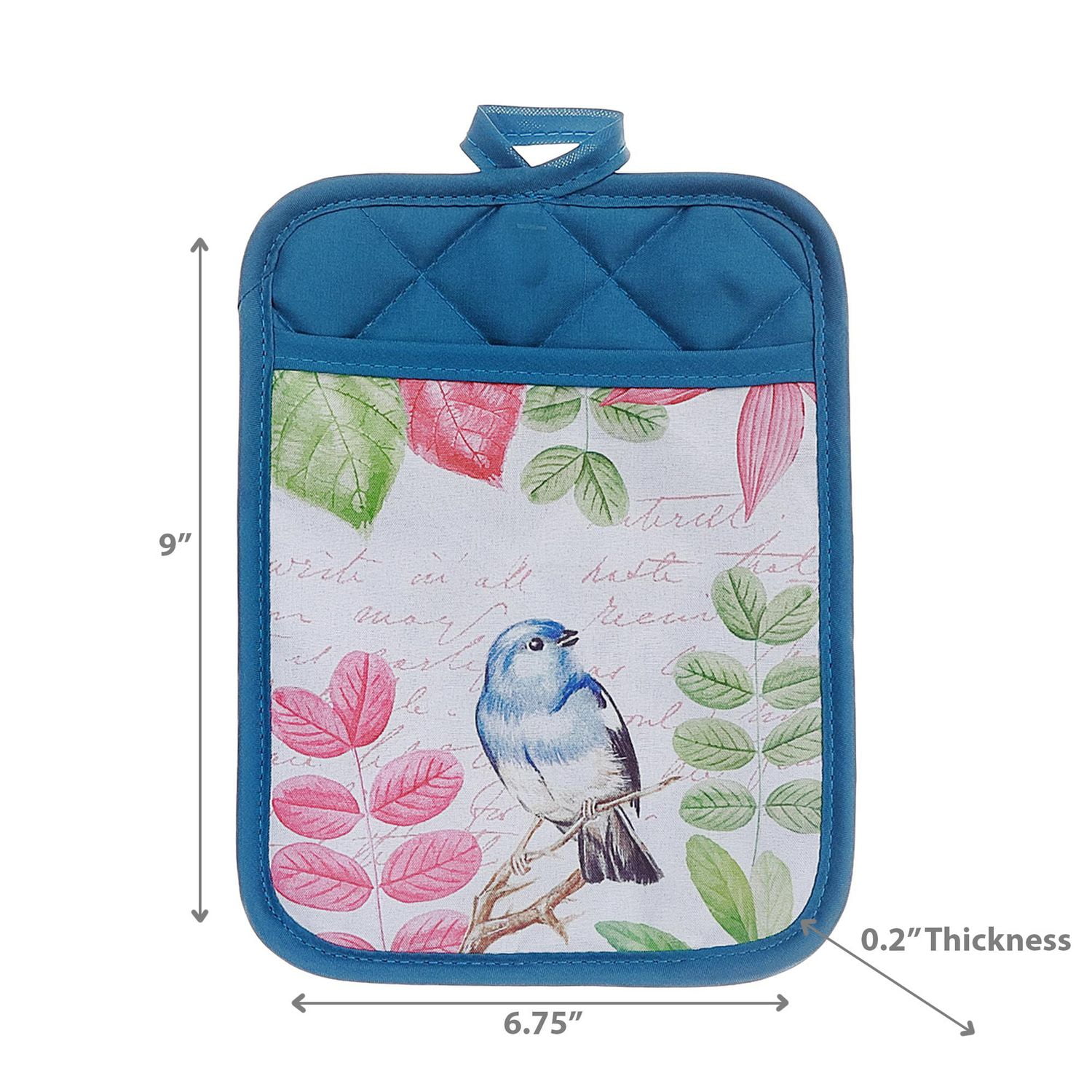 Support De Pot Avec Oiseau De Poche - Ensemble De 6