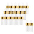 thumbnail image 2 of 20 Pieces Empty Glass Dropper Bottles Containers for Perfume Dropper Bottles Oils Liquids Gold 3ml, 2 of 8