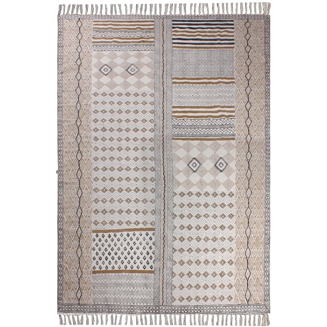 Casavani Multicolor Moroccan Rug Garden Yoga Kilim Dining Room Carpet 9x9 feet
