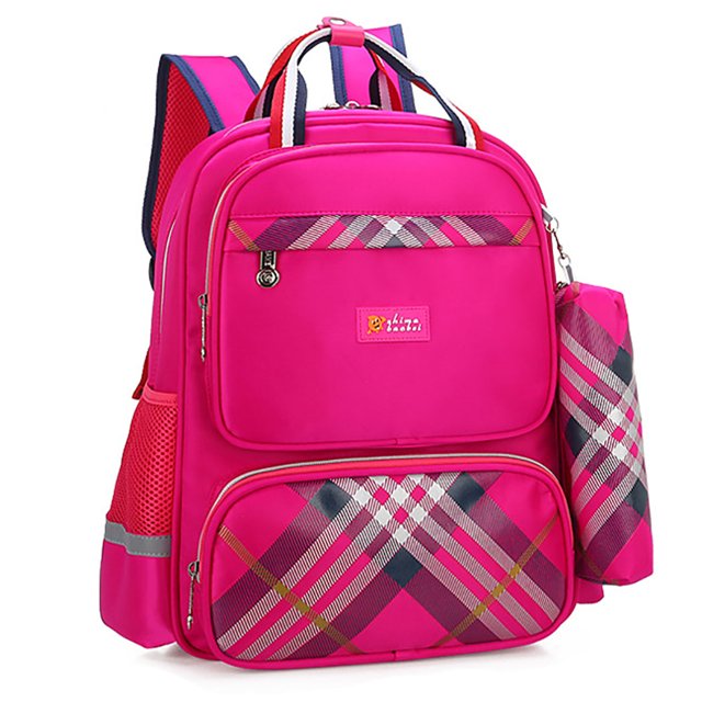 Coofit Kids Backpack Splash Proof Reflective Student Backpack School Bag with Pen Bag