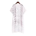thumbnail image 3 of Ladies Summer Vacation Beach Sunscreen Loose Chiffon Print Cardigan Blouse Jacket, 3 of 6