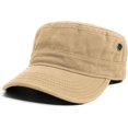 thumbnail image 1 of ORUYROP Casquette Classique en Coton à Dessus Plat pour Cadet Militaire, Chapeau d'Armée, 1 of 6