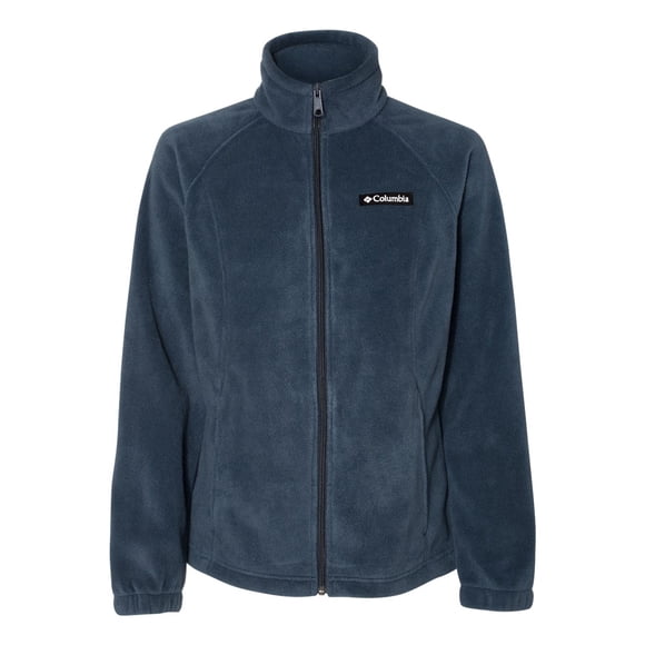Women’s Benton Springs Fleece Full-Zip Jacket, M, Columbia Navy
