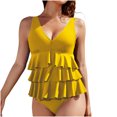 thumbnail image 1 of Dvprdro High Waisted Tummy Control Swimsuits for Women Fashion Ruffle Tankini One-Piece Bathing Suit, 1 of 5