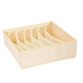 thumbnail image 1 of Luzkey Underwear Socks Storage Box Cabinet Closet Organizer Bathroom Washable Dividers Multifunction Storage Bin Container for Socks Beige 7 Grid, 1 of 8