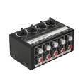 thumbnail image 1 of Yeacher Mini Stereo 4 Channel Passive Mixer RCA Portable Audio Mixer 1 in 4 Out Stereo Distributor Volume Control, No Battery Required, 1 of 8