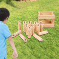 thumbnail image 1 of pitrice Jeu de Lancer en Bois Lancer Quilles Lancer Dispersion pour Cour Arrière Pelouse, 1 of 9