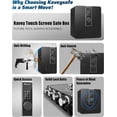 thumbnail image 3 of Omethey 2.0 Cu ft Safe Box, Steel Security Safes with LCD Touch Screen, Home Safe with Dual Alarm & Mute Function, Money Safe with Removable Shelf for Documents and Valuables-Black, 3 of 9